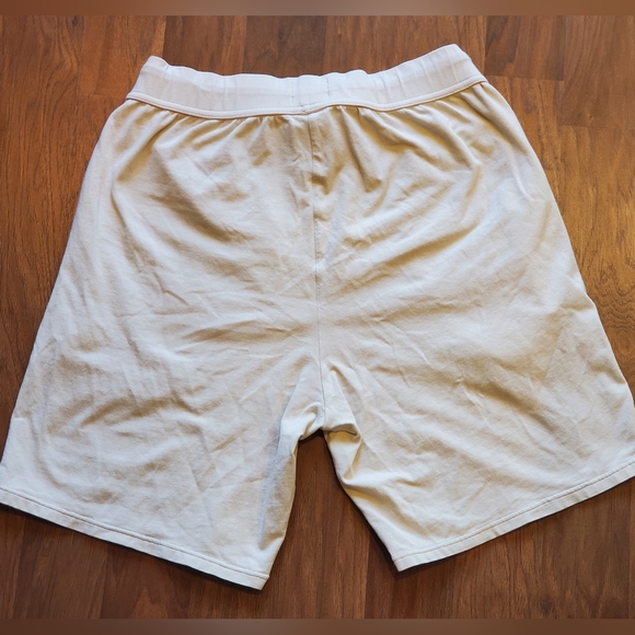 Boss Cotton Elastane Drawstring Shorts Cream/White Small - Picture 6 of 6